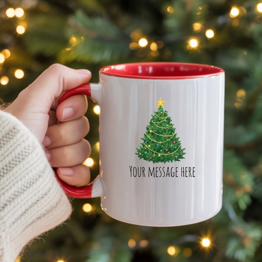 Personalisierter Weihnachts-Textbecher-Geschenk fü Tasse