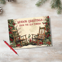 Personalisierter Weihnachts-Winter-Schaukelstuhl