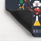 Personalisierter Weihnachtsarzt Mousepad (Ecke)