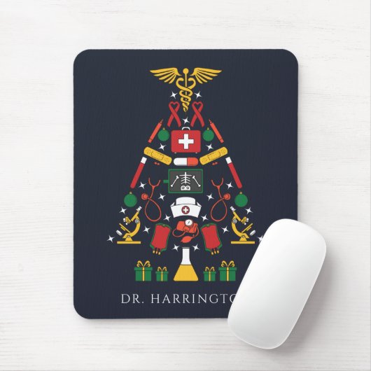 Personalisierter Weihnachtsarzt Mousepad (Mit Mouse)