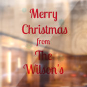 Personalisierter Weihnachtsaufkleber Fensteraufkleber (Blatt 2)