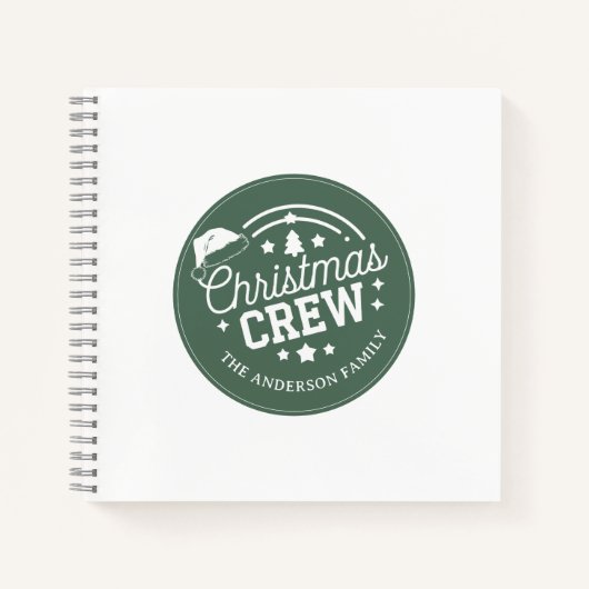 Personalisierter Weihnachtsaufkleber Notizblock (Vorderseite)