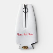 Personalisierter Weihnachtsbauer Flaschenkühler (Rückseite)