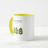 Personalisierter Weihnachtsbaum "Bester Freund übe Tasse (Vorderseite Links)