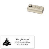 Personalisierter Weihnachtsbaum Briefmarke Gummistempel (Stempel)