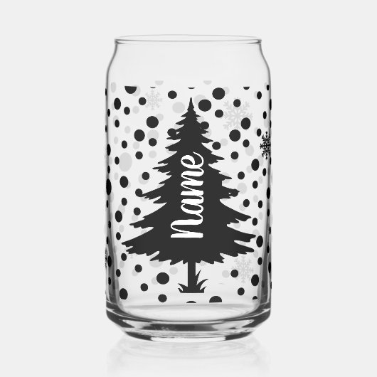 Personalisierter Weihnachtsbaum Dosenglas (Links)