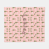 Personalisierter Weihnachtsbaum Fleece Blanket (Vorderseite (Horizontal))