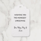 Personalisierter Weihnachtsbaum Geschenkanhänger (Rückseite)