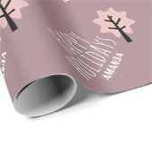 Personalisierter Weihnachtsbaum Geschenkpapier (Rolleneckpunkt)