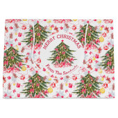 Personalisierter Weihnachtsbaum Große Geschenktüte (Vorderseite)