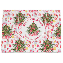 Personalisierter Weihnachtsbaum Große Geschenktüte