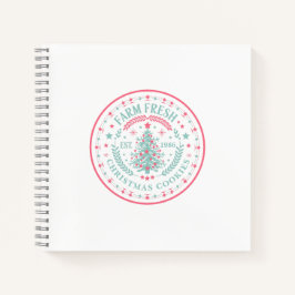 Personalisierter Weihnachtsbaum im Designstil Notizblock