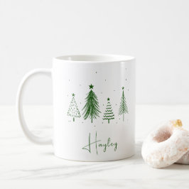 Personalisierter Weihnachtsbaum Kaffeetasse
