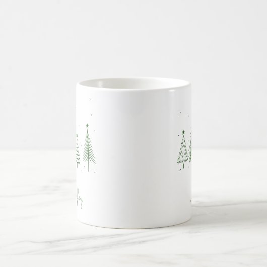 Personalisierter Weihnachtsbaum Kaffeetasse (Mittel)