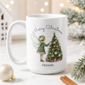 Personalisierter Weihnachtsbaum Kaffeetasse
