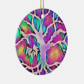 Personalisierter Weihnachtsbaum Keramik Ornament (Rechts)