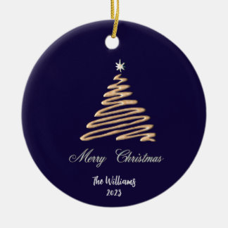 Personalisierter Weihnachtsbaum Keramik Ornament