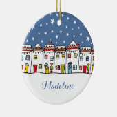 Personalisierter Weihnachtsbaum Keramik Ornament (Rechts)