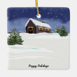 Personalisierter Weihnachtsbaum Keramikornament