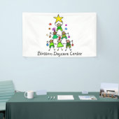 Personalisierter Weihnachtsbaum Kinder Banner (Messeveranstaltung)