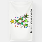 Personalisierter Weihnachtsbaum Kinder Banner (Vertikal)