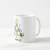 Personalisierter Weihnachtsbaum Kinder Kaffeetasse (VorderseiteRechts)