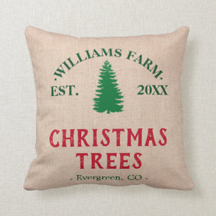 Personalisierter Weihnachtsbaum Kissen