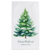 Personalisierter Weihnachtsbaum Kleine Geschenktüte (Rückseite)