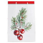 Personalisierter Weihnachtsbaum Mittlere Geschenktüte (Rückseite)