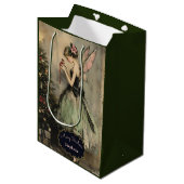 Personalisierter Weihnachtsbaum Mittlere Geschenktüte (Vorderseite Schrägansicht)