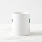 Personalisierter Weihnachtsbaum-Monogramm-T Kaffeetasse (Mittel)