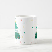 Personalisierter Weihnachtsbaum-Name-Becher Kaffeetasse (Mittel)