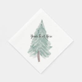Personalisierter Weihnachtsbaum Napkin Serviette