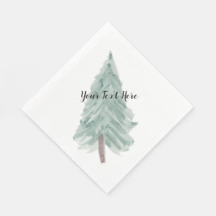 Personalisierter Weihnachtsbaum Napkin Serviette