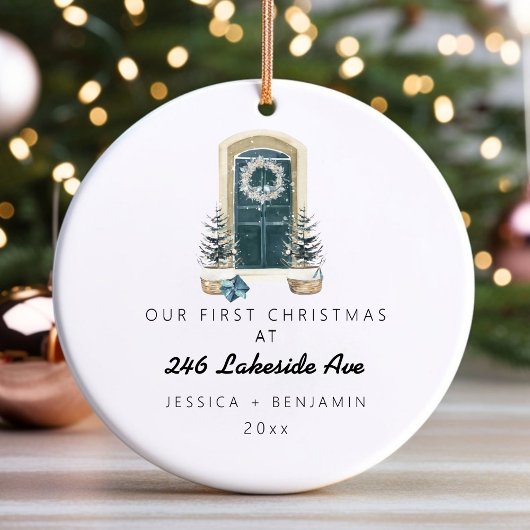 Personalisierter Weihnachtsbaum New Zuhause Holida Keramik Ornament