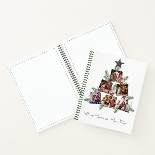 Personalisierter Weihnachtsbaum Notizblock (Innenseite)