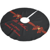 Personalisierter Weihnachtsbaum-Rock Polyester Weihnachtsbaumdecke (Schrägansicht)