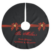 Personalisierter Weihnachtsbaum-Rock Polyester Weihnachtsbaumdecke (Vorderseite)