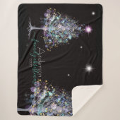 Personalisierter Weihnachtsbaum Sherpadecke (Vorderseite)