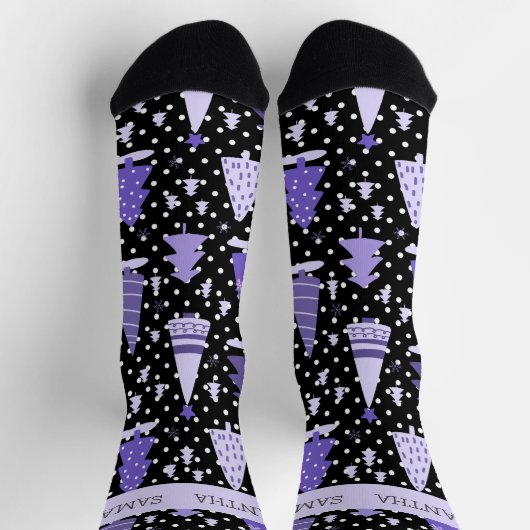 Personalisierter Weihnachtsbaum Socken (Oben)