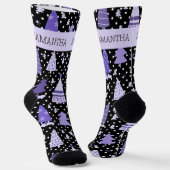 Personalisierter Weihnachtsbaum Socken (Gewinkelt)