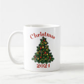 Personalisierter Weihnachtsbaum, Urlaub Kaffeetasse (Links)