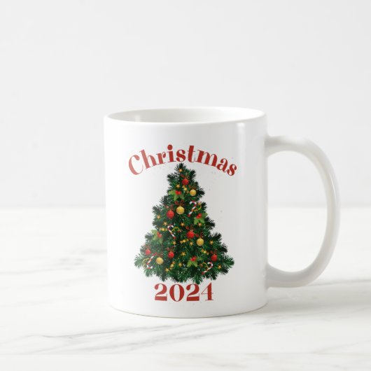 Personalisierter Weihnachtsbaum, Urlaub Kaffeetasse (Rechts)