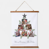 Personalisierter Weihnachtsbaum Wandteppich Mit Holzrahmen (Vorderseite)