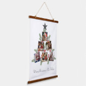 Personalisierter Weihnachtsbaum Wandteppich Mit Holzrahmen (Gewinkelt)