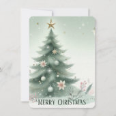 Personalisierter Weihnachtsbaum - Weihnachtskarte Feiertagskarte (Vorderseite)