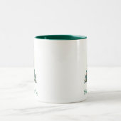 personalisierter Weihnachtsbaum Zweifarbige Tasse (Mittel)