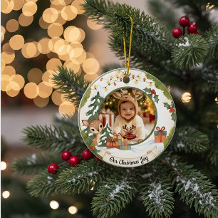 Personalisierter Weihnachtsbaumanhänger   Fotogesc Keramik Ornament
