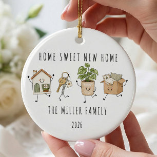 Personalisierter Weihnachtsbaumanhänger für die ne Keramik Ornament