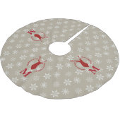 Personalisierter Weihnachtsbaumrock Polyester Weihnachtsbaumdecke (Schrägansicht)